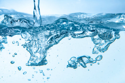 Clear water splashing